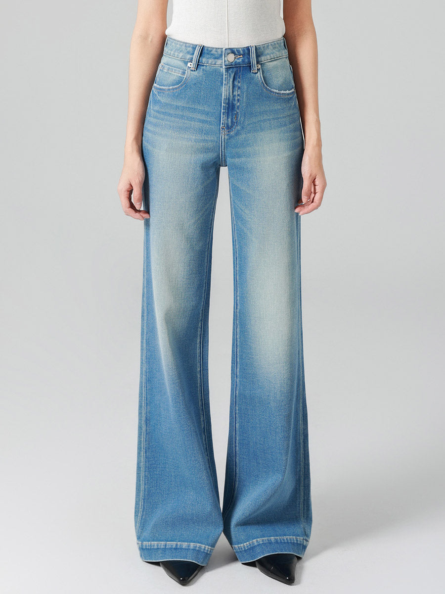 Jeans Women's Bottoms Modern Jeans Elegant Raised Waist Denim