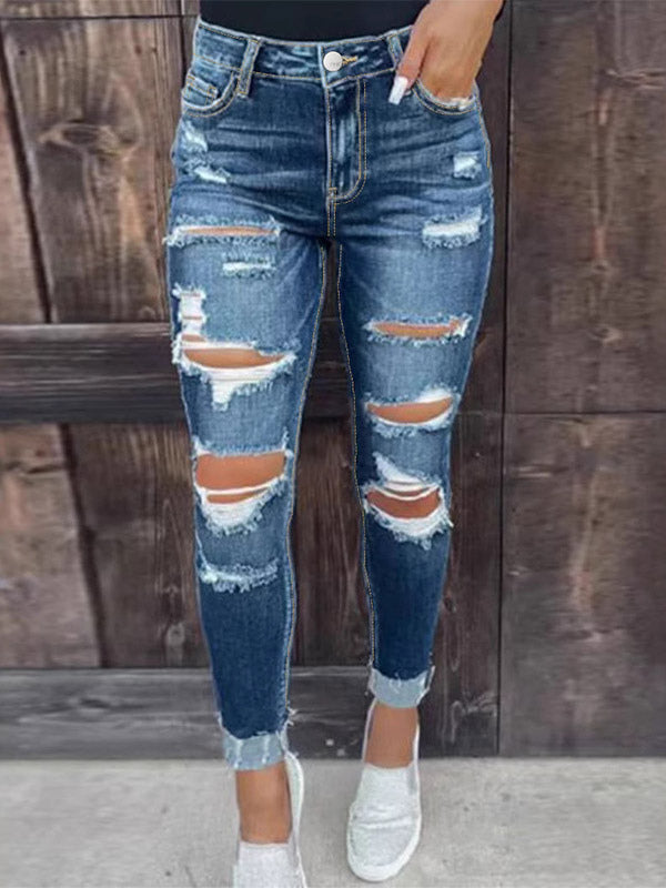 Jeans Women's Bottoms Charming Casual Street Wear Jeans
