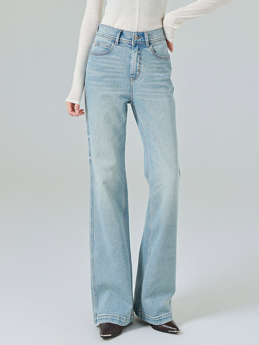 Jeans Bottoms Modern For Women Casual Raised Waist Denim Street Wear Jeans