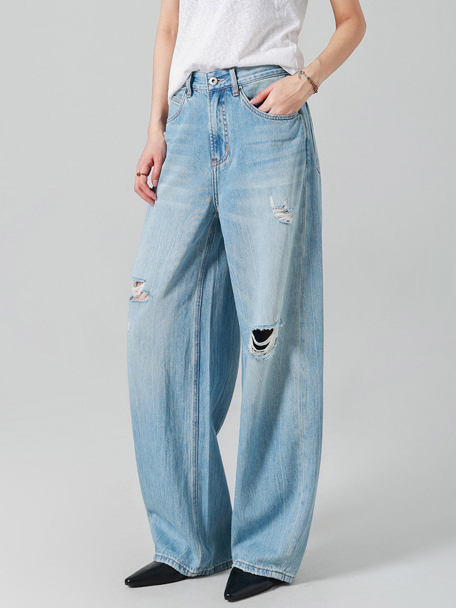 Jeans Women's Bottoms Sexy Casual Raised Waist Jeans