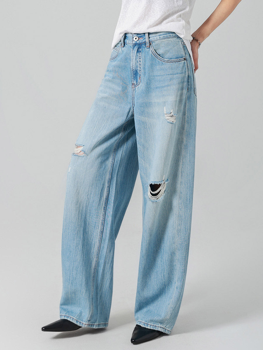 Jeans Women's Bottoms Sexy Casual Raised Waist Jeans