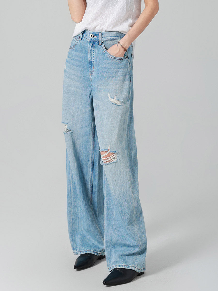 Jeans Women's Bottoms Sexy Casual Raised Waist Jeans