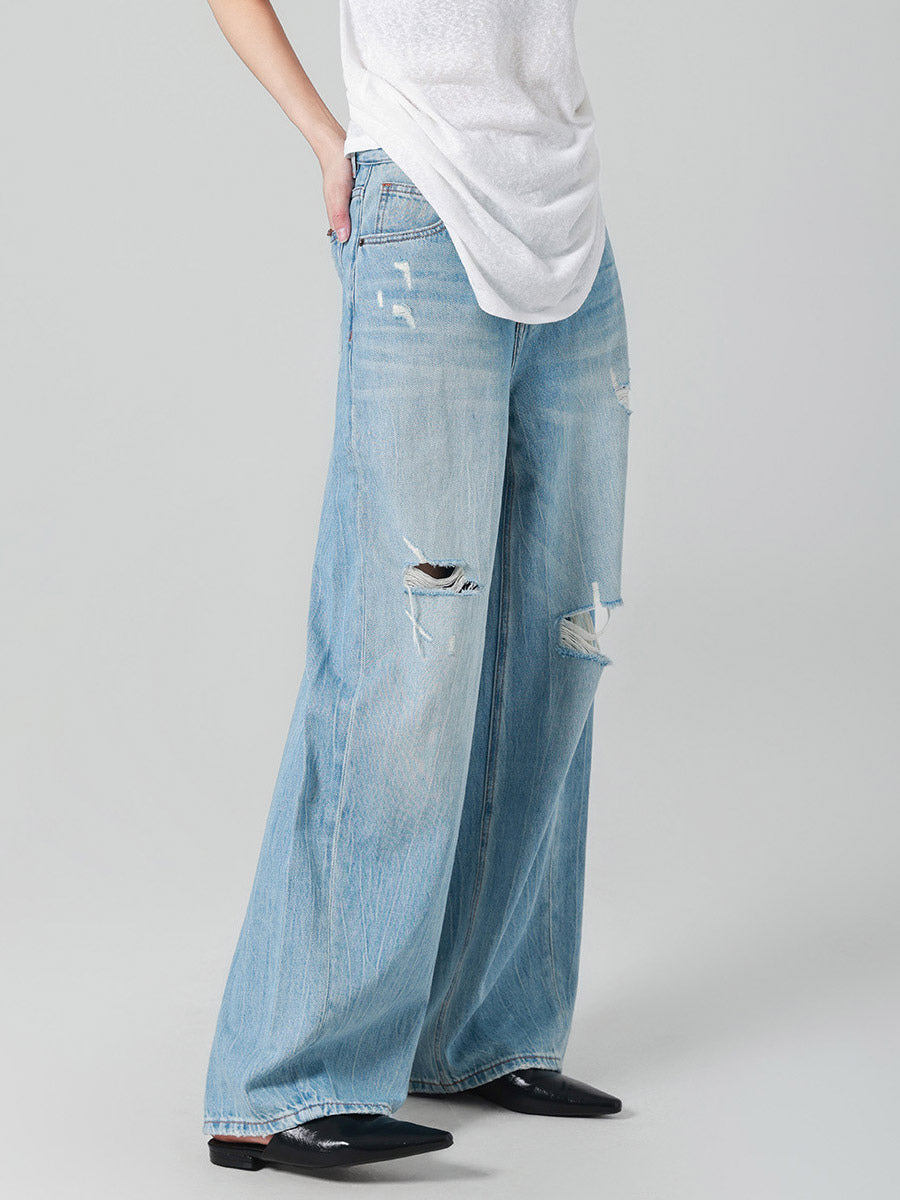 Jeans Women's Bottoms Sexy Casual Raised Waist Jeans