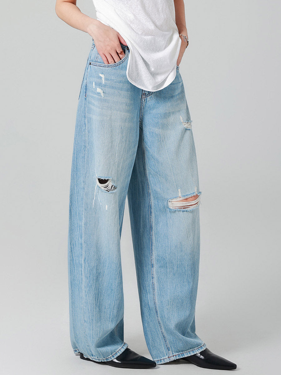 Jeans Women's Bottoms Sexy Casual Raised Waist Jeans