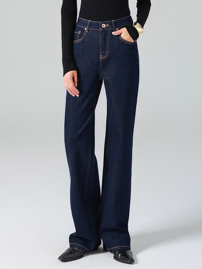 Jeans Women's Bottoms For Woman Wide Cool Cotton Elegant Jeans