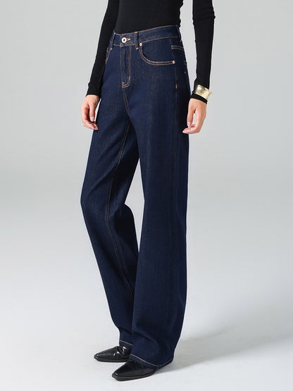 Jeans Women's Bottoms For Woman Wide Cool Cotton Elegant Jeans