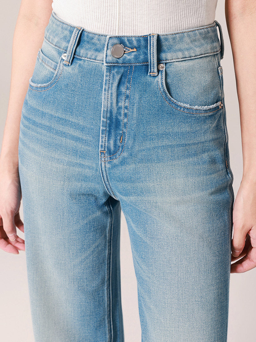 Jeans Women's Bottoms Modern Jeans Elegant Raised Waist Denim