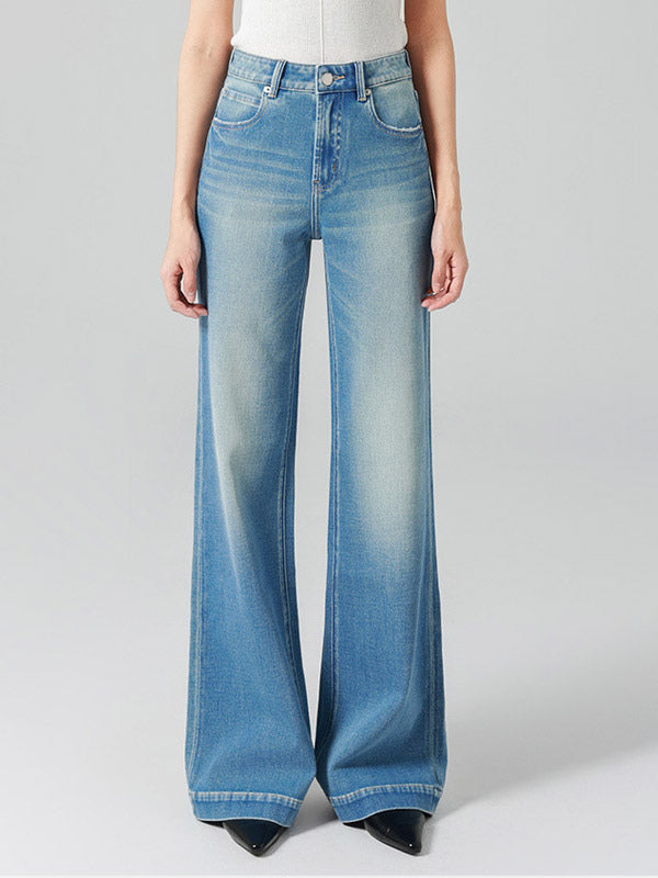 Jeans Women's Bottoms Modern Jeans Elegant Raised Waist Denim