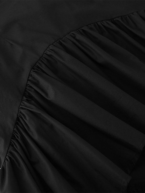 Skirts Black Irregular Short Women's Bottoms