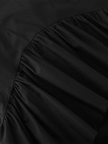 Skirts Black Irregular Short Women's Bottoms
