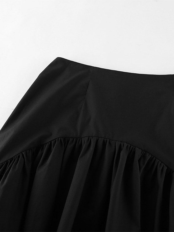 Skirts Black Irregular Short Women's Bottoms