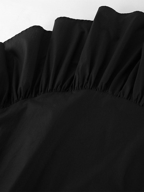 Skirts Black Irregular Short Women's Bottoms