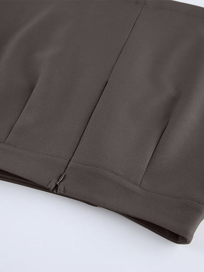Skirts Brown Summer Mini Women's Bottoms