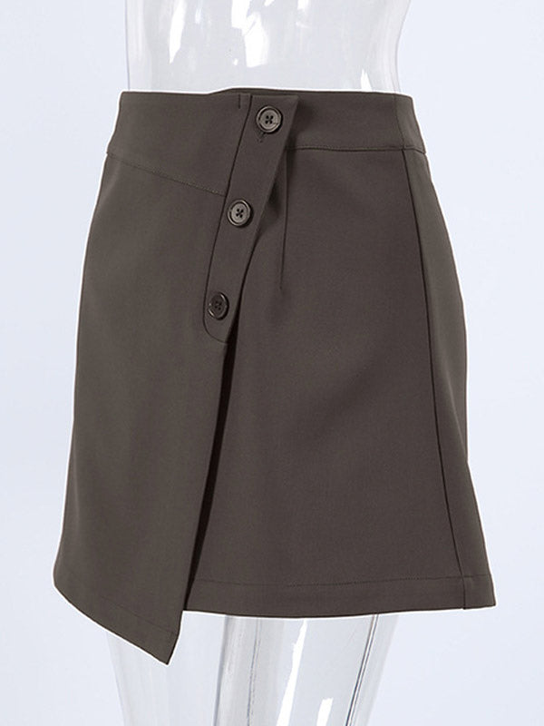 Skirts Brown Summer Mini Women's Bottoms