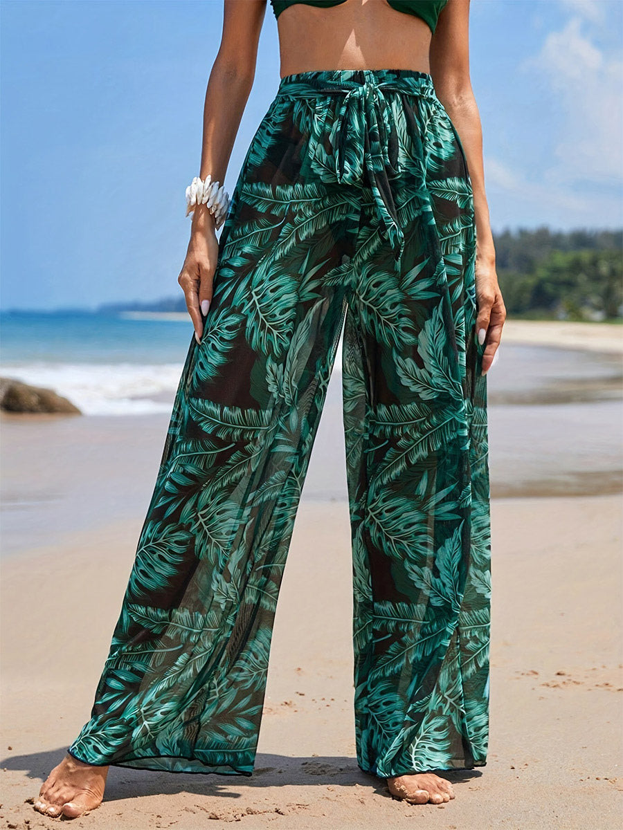 Pants Orange Red Raised Waist Trousers