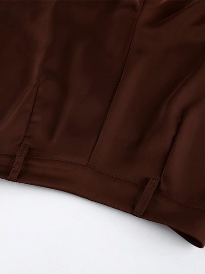 Pants Brown Raised Waist Trousers