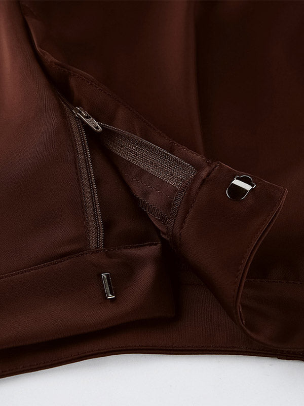 Pants Brown Raised Waist Trousers