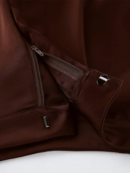 Pants Brown Raised Waist Trousers