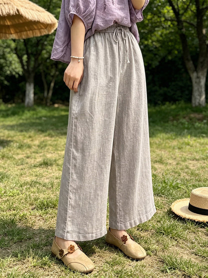 Pants Black Polyester Trousers