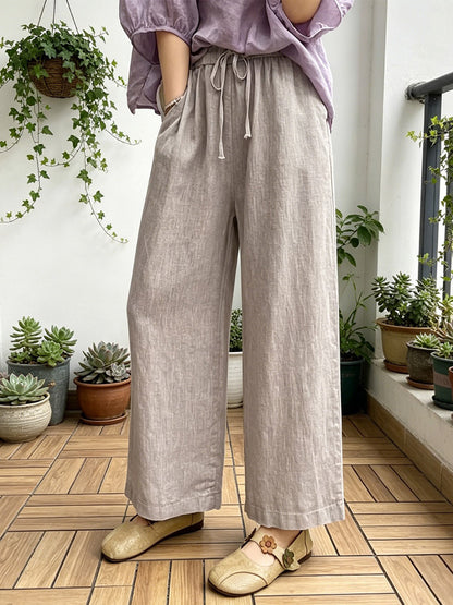 Pants Black Polyester Trousers
