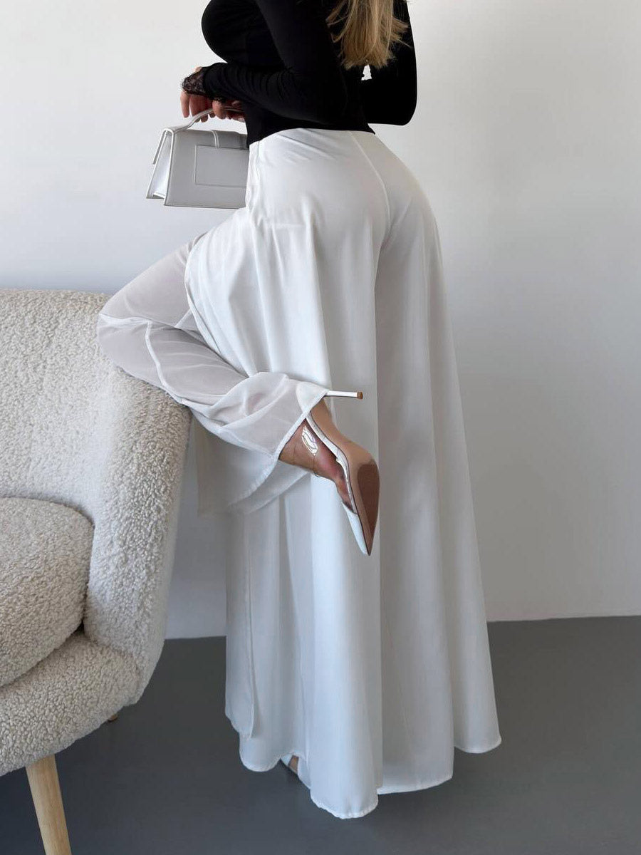 Pants Black Raised Waist Trousers