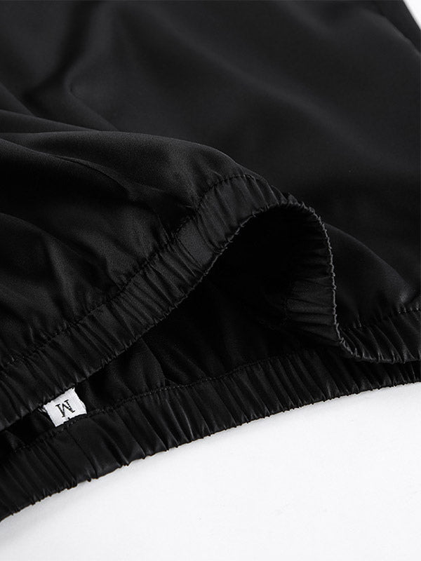 Pants Black Raised Waist Trousers