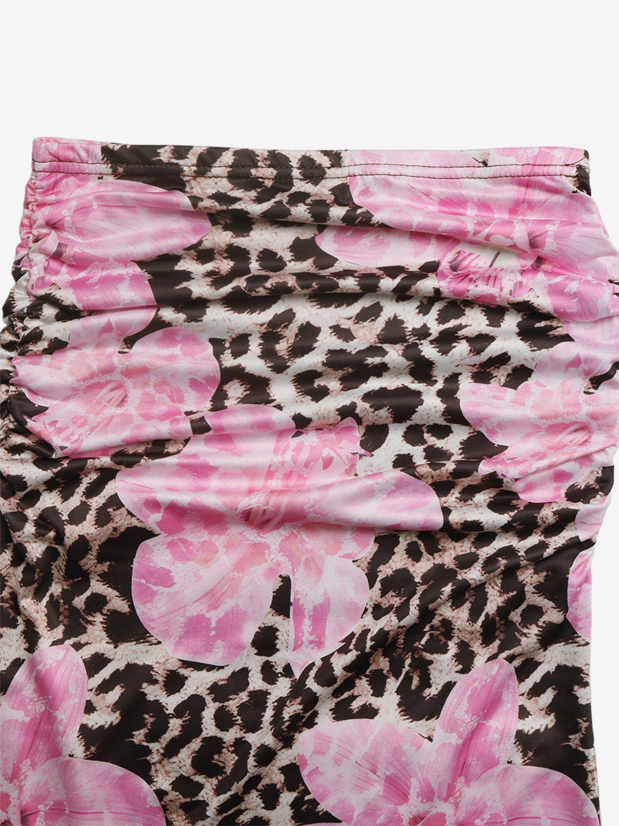 Skirts Brown Clothes Raised Waist Sexy Summer Long Women's Bottoms