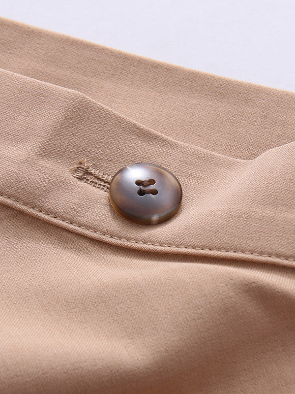 Skirts Khaki Elegant Clothes Spring Long Women's Bottoms