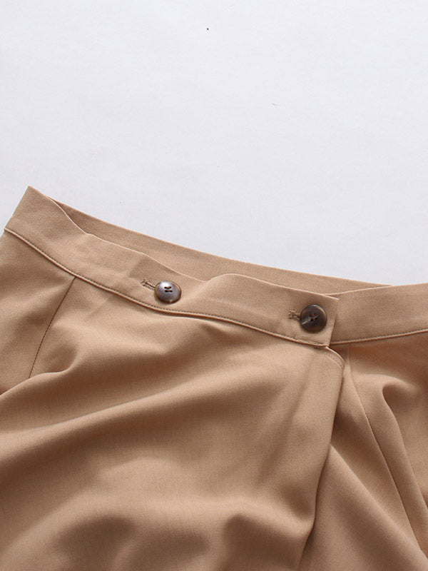 Skirts Khaki Elegant Clothes Spring Long Women's Bottoms