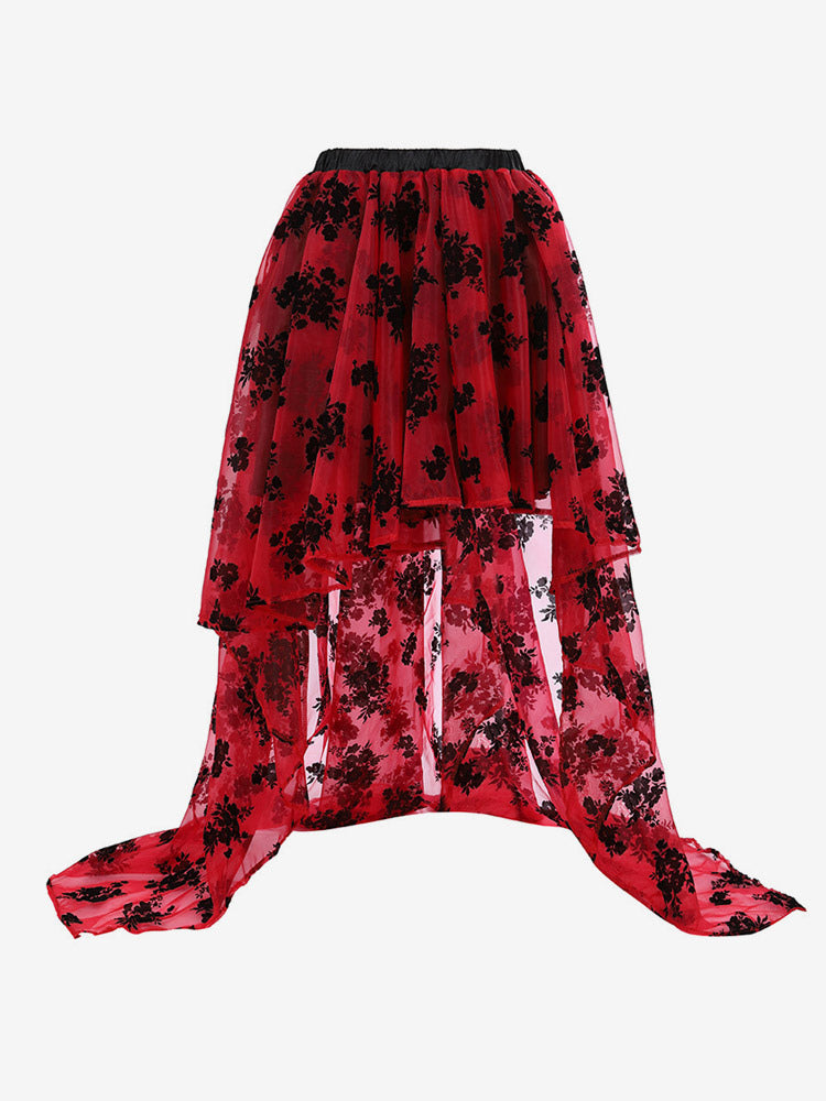 Skirts Black Chic Spring Long Women's Bottoms