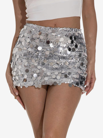 Skirts Silver Fall Mini Women's Bottoms
