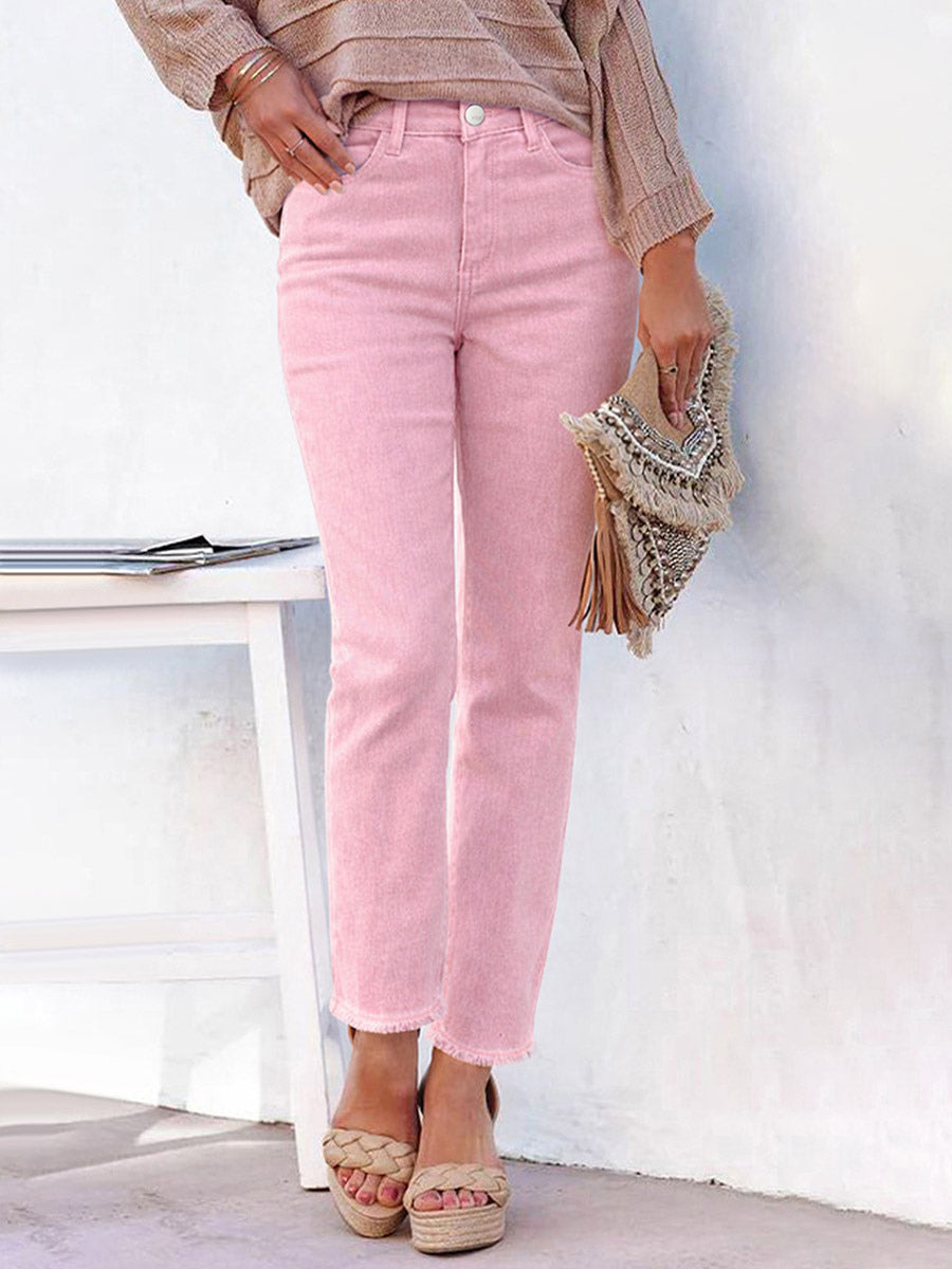 Jeans Women's For Women Straight Fashion Denim Casual Bottoms Jeans