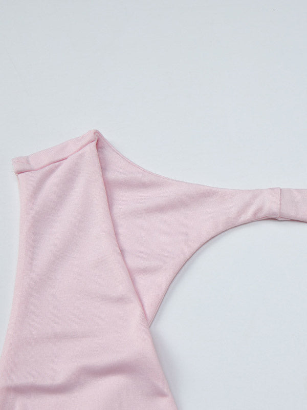 Vacation Dresses Blush Pink Deep V Cutout Back Ruched Bodycon Maxi Dress Evening Cocktail Gown