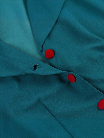 Women's 1950s Vintage Swing Dress Sleeveless Collared A-Line Tea Party Dress