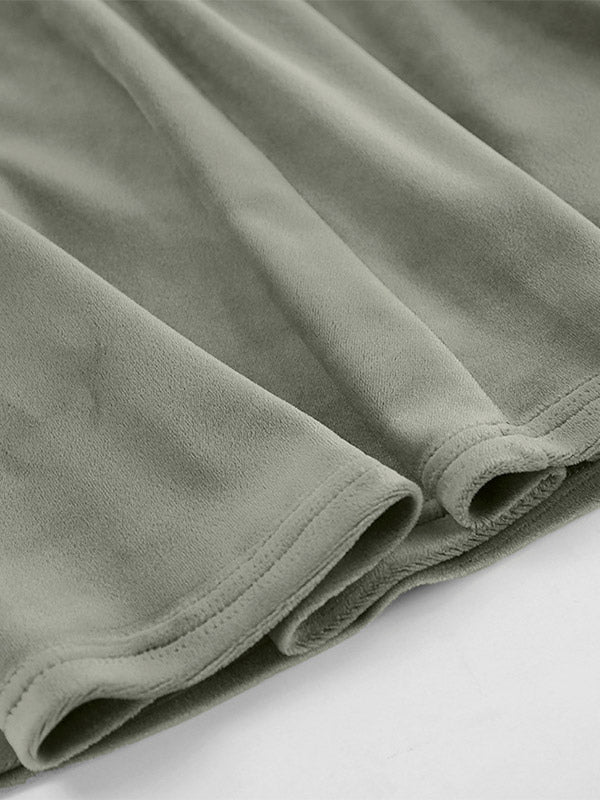 Stretch Faux Suede High Waist Bodycon Mermaid Maxi Skirt