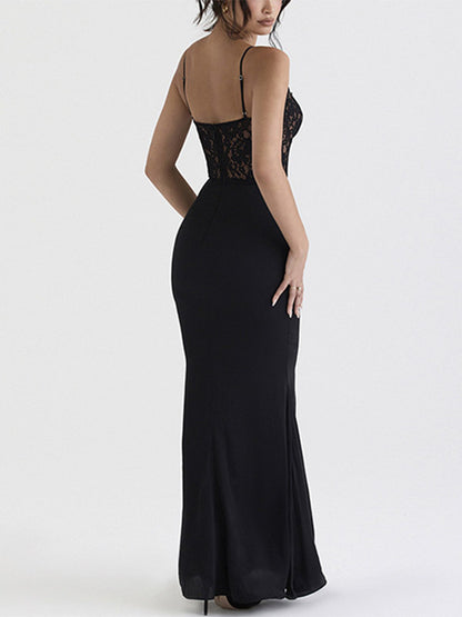 Night Out Dresses Black Sleeveless Straps Neck Summer Dress