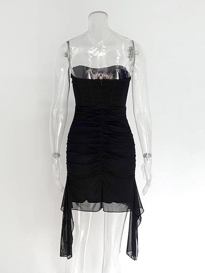 Party Dress Mini Purple Strapless Sleeveless Sexy Semi Formal Dress