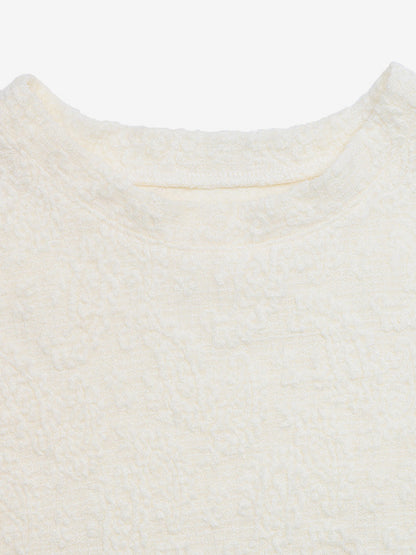 Short Sleeves Tees Light Apricot Jewel Neck Women T Shirt