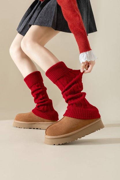 Ribbed Slouchy Leg Warmers