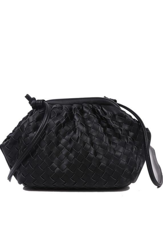 Woven-Cloud Shoulder-Crossbody Clip-Bag