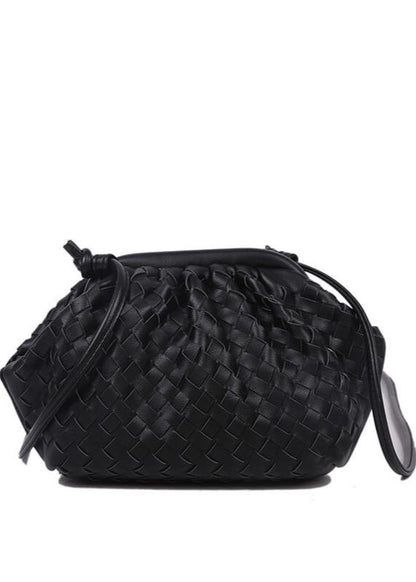 Woven-Cloud Shoulder-Crossbody Clip-Bag