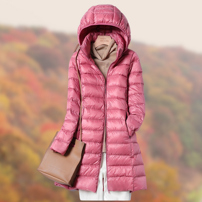 | Women’s Slim-Fit Hooded Puffer Jacket
