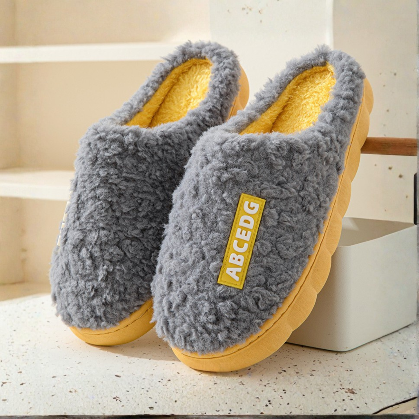 AmyVictoria™ - Comfy Fluffy Indoor Plush Non-Slip Slippers