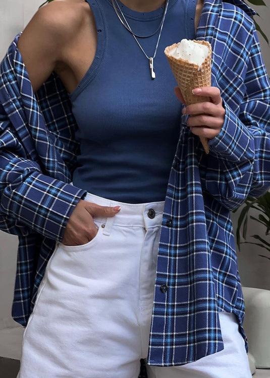 Casual Plaid Long Sleeve Shirt – Effortless Everyday Style