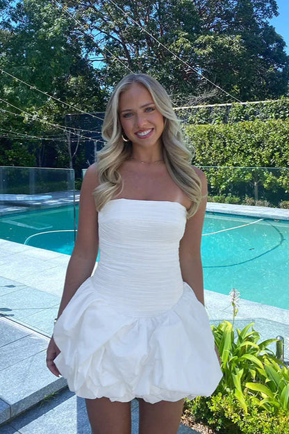 Spring Elegant Ruched Corset Dress with Layered Skirt Party Dress