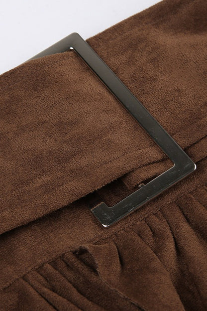 High Waist Layered Asymmetrical Skirt