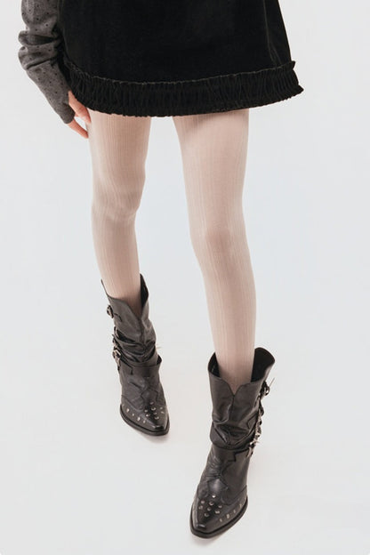 Vertical Stripe Sheer Ballet Tights Slimming Tights