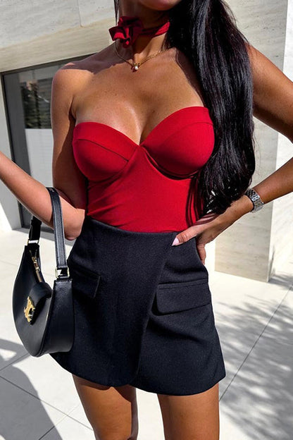 Sweetheart Neck Strapless Bustier Bodysuit