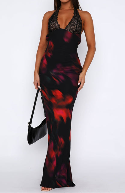 Marina Maxi Dress Sangria Floral