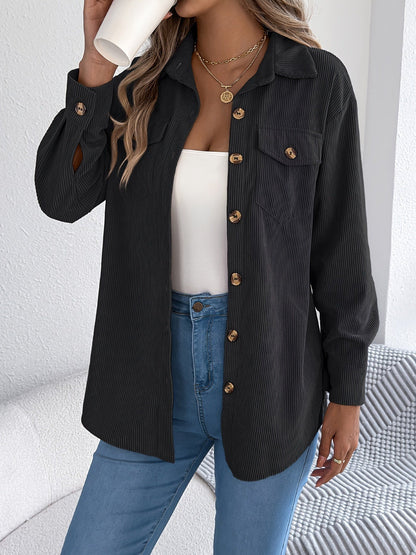 Loose-fitting Solid Color Women's Casual Shirt